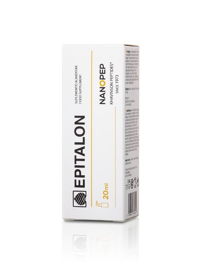 NANOPEP - Nanopep Epitalon Peptide Bioregulator Supplement – Oral Spray, Non-Habit Forming, Promotes Healthy Sleep Cycles & Anti-Aging, Regulates Metabolism, Melatonin-Free Supplement - Made in Portugal, 20ml - Image 1