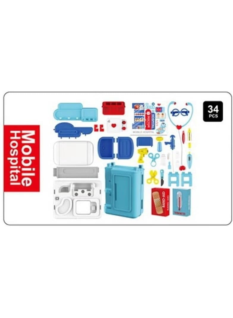 طقم مستشفى متنقل للأطفال - 4 في 1 - Image 1