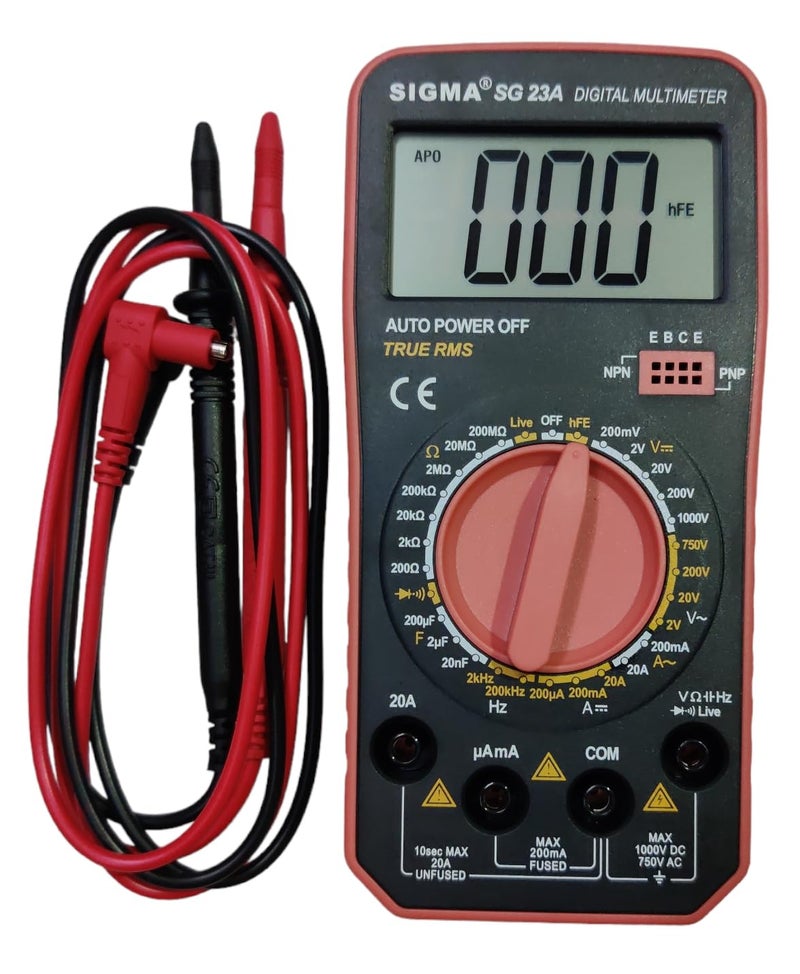 SIGMA Digital Multimeter SIGMA SG 23A TRMS With Frequency Capacitance Current Upto 20A - Image 3