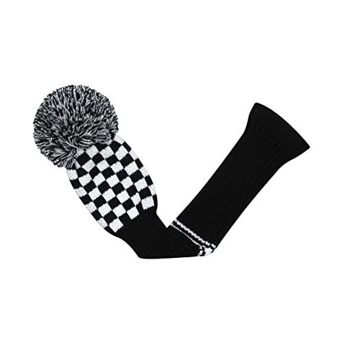 Scott Edward 1PCS Knit Pom Pom Hybrid(UT) Wood with Rotating Number Tags,Soft,Portable(Black White Chessboard) - Image 3