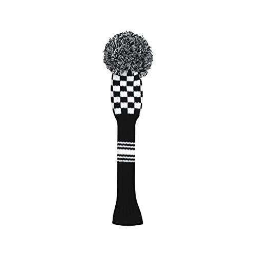 Scott Edward 1PCS Knit Pom Pom Hybrid(UT) Wood with Rotating Number Tags,Soft,Portable(Black White Chessboard) - Image 2