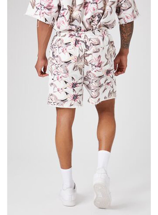 FOREVER 21 Floral Print Drawstring Shorts  - Image 4