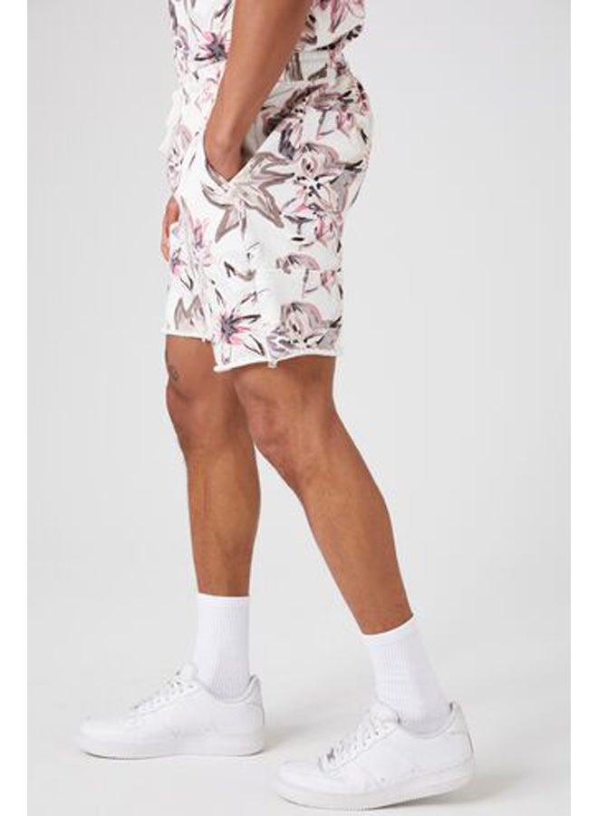 FOREVER 21 Floral Print Drawstring Shorts  - Image 3
