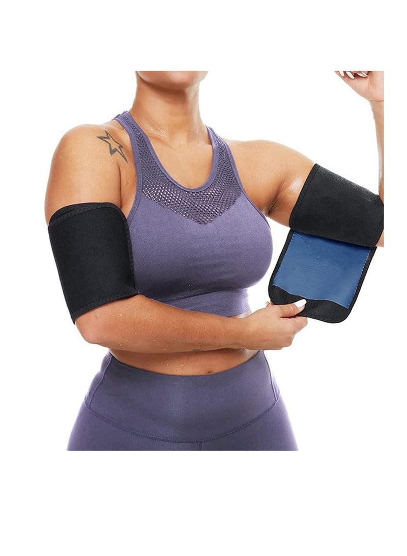 Barakah Arm Trimmer for Women & Men Sweat Arm Shaper Bands Sauna Arm Shaper Wraps Reduce Cellulite and Improve Sweating Wraps Arm Trainer for Sports Workout 2 Pack - Image 1