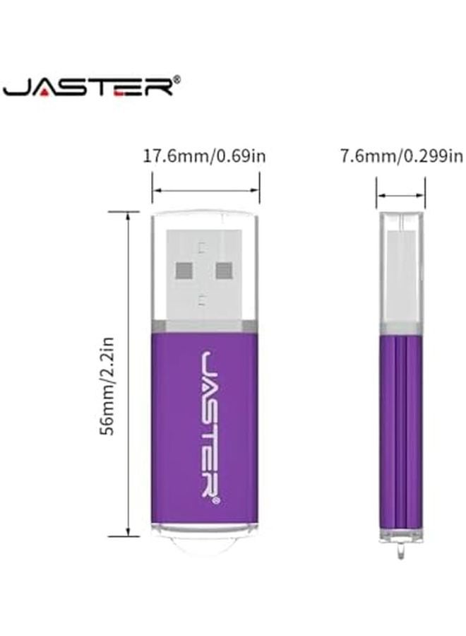 Silver Metal Pen Drive 128GB Portable USB Flash Drive Memory Stick - Image 4