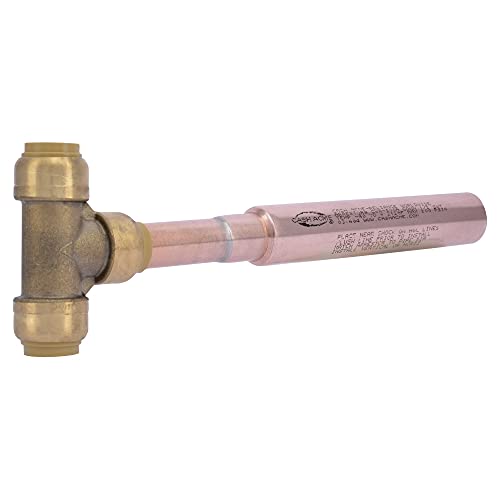 SharkBite 1/2 Inch Residential Water Hammer Arrestor, Push to Connect Brass Plumbing Fittings, PEX Pipe, Copper, CPVC, PE-RT, HDPE, 22630LF - Image 3