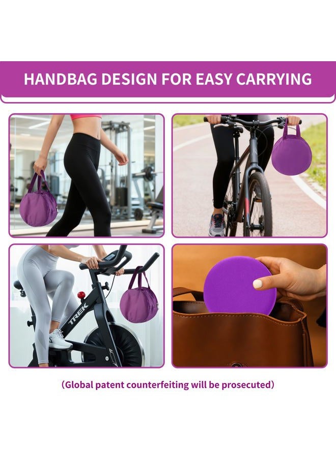 ECOESPTI Yoga Knee Pad, 1.57 Inch Thick, Memory Foam and EPE Foam, for Knees Elbows Wrist Hands Head Yoga Pilates Work Out Kneeling Pad, Exercise Mat 2 purple - Image 2