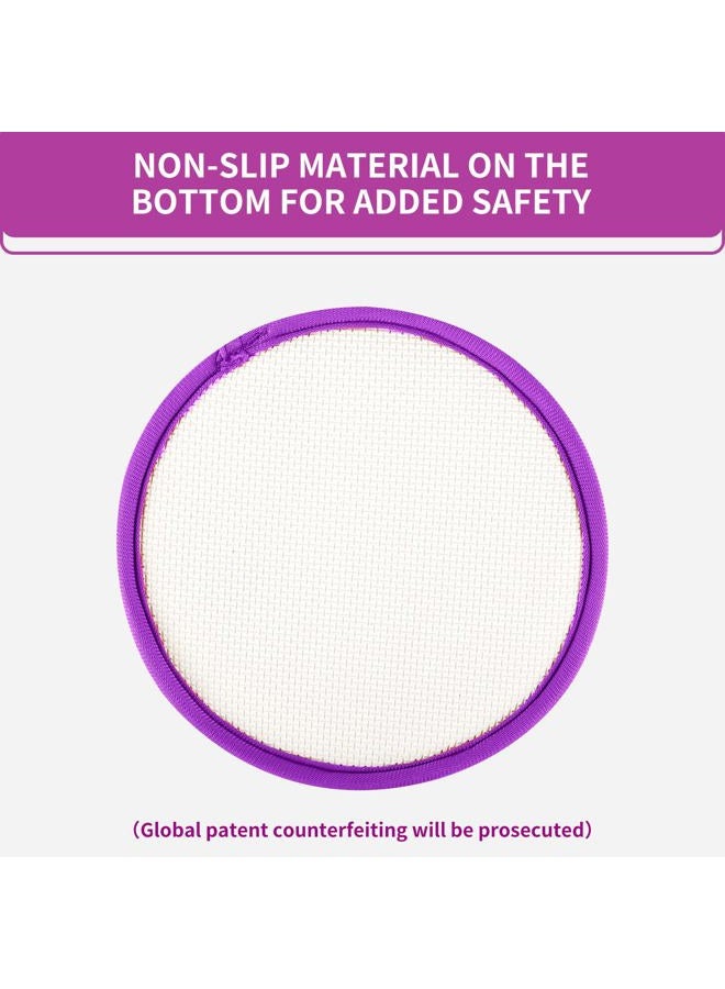 ECOESPTI Yoga Knee Pad, 1.57 Inch Thick, Memory Foam and EPE Foam, for Knees Elbows Wrist Hands Head Yoga Pilates Work Out Kneeling Pad, Exercise Mat 2 purple - Image 4