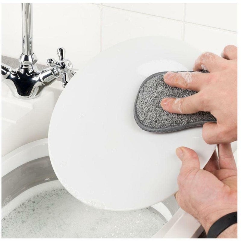 pepplo Multi-Purpose Scrub Sponges for Kitchen Non-Scratch Microfiber Sponge Along with Heavy Duty Scouring Power - Effortless Cleaning of Dishes, Pots and Pans All at Once(Set of 4) - Image 4