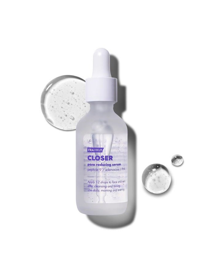 FRANKLY Closer Serum Jumbo | Pore Minimizer Serum | 9 Peptides, Vegan Collagen, Adenosine, PHA | Korean Pore Minimizer for Glass Skin, Anti-Aging, Hydration, Elasticity | 2.03 fl oz - Image 1