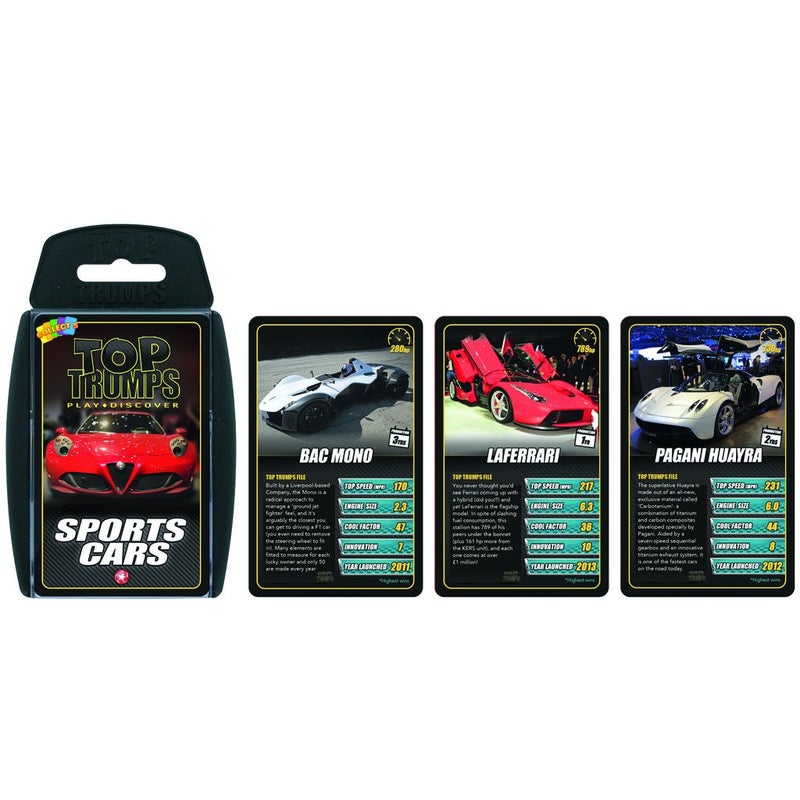 Top Trumps Sports Cars Top Trumps Card Game (1688) - Image 2