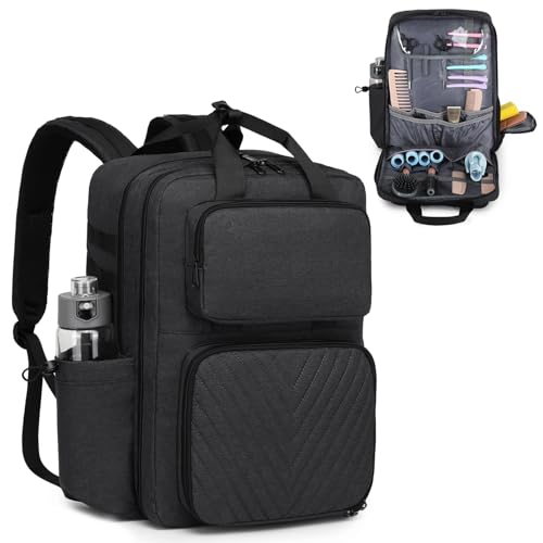 RUCYEN Barber Bag Large Capacity Barber Case Travel Hairdresser Organizer Supplies Bag Hairstylist Backpack for Hair Cutting Tools - Image 1