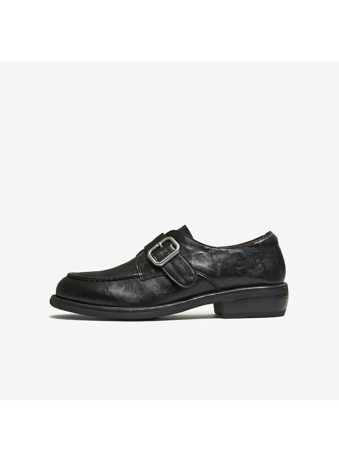 Tata Spring Mall Fashion Casual Versatile Loafers Black Size 37 - Image 1