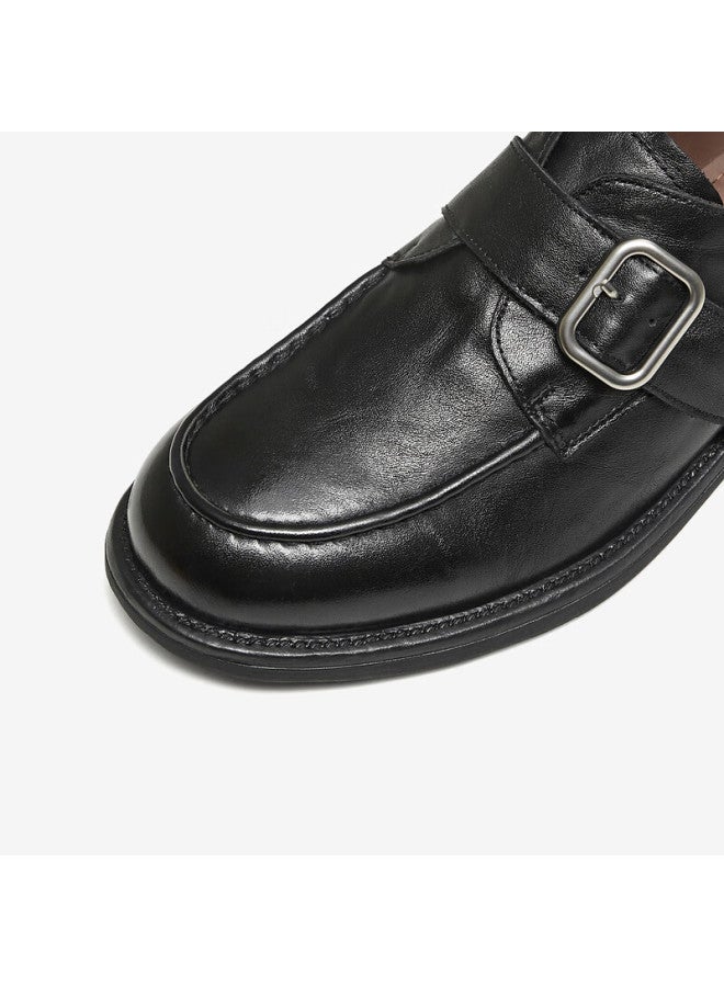 Tata Spring Mall Fashion Casual Versatile Loafers Black Size 37 - Image 4