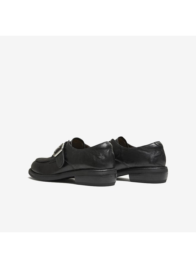 Tata Spring Mall Fashion Casual Versatile Loafers Black Size 37 - Image 2