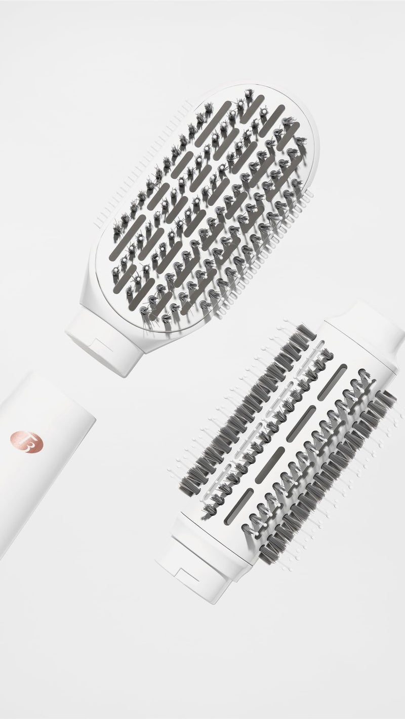 T3 "T3 AireBrush Duo Interchangeable Hot Air Blow Dry Brush with Two Attachments � Includes 15 Heat and Speed Combinations, T3 IonFlow Technology, Volume Booster Switch, Lock-in Cool Shot" - Image 3