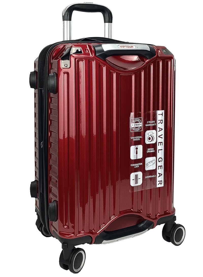 فيبتور مجموعة حقائب سفر بعجلات مكونة من 3 قطع عجلات دوارة ذات جوانب صلبة TPC مع قفل TSA وحامل أكواب - Image 5