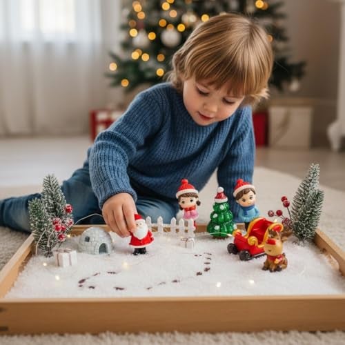 Moira 6 pcs Christmas Theme Miniature Decoration Items for Shops, Cake Toppers Plants, Terrariums, Doll Houses, Fairy Gardens - Image 4