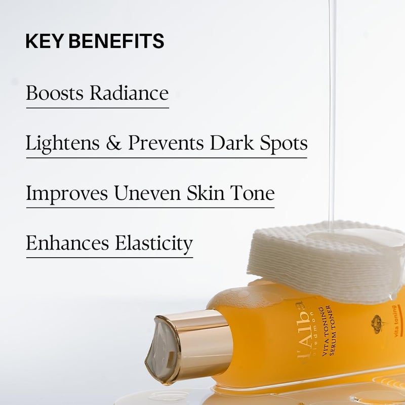 d'alba White Truffle Vita Toning Serum Toner (6.08 fl. oz) | Glass Skin with Double Vitamin Skincare, Face Moisturizer, Korean Skin Care, Dark Spots, Even Skin Tone, Serum-Like Toner - Image 5