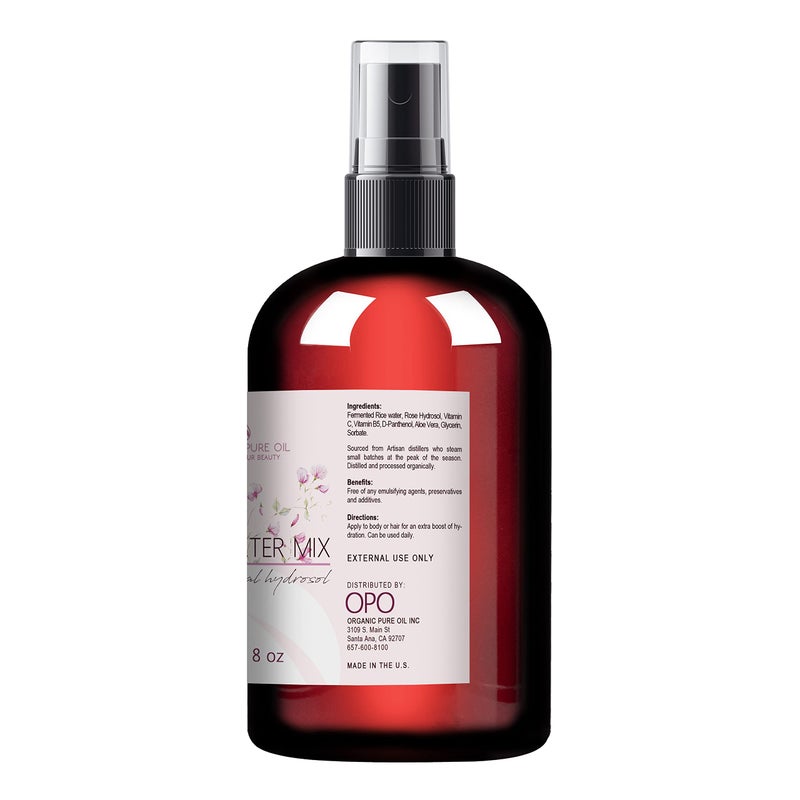 OPO Rice Water Hair Growth Mixture - 100% Natural, Extra Strength, Herbal Mist, Spray, Conditioner for Hair Scalp Locs Dry Oily Brittle - Fermented Aloe Vera D-Panthenol Antioxidants - Packaging May Vary - Image 2