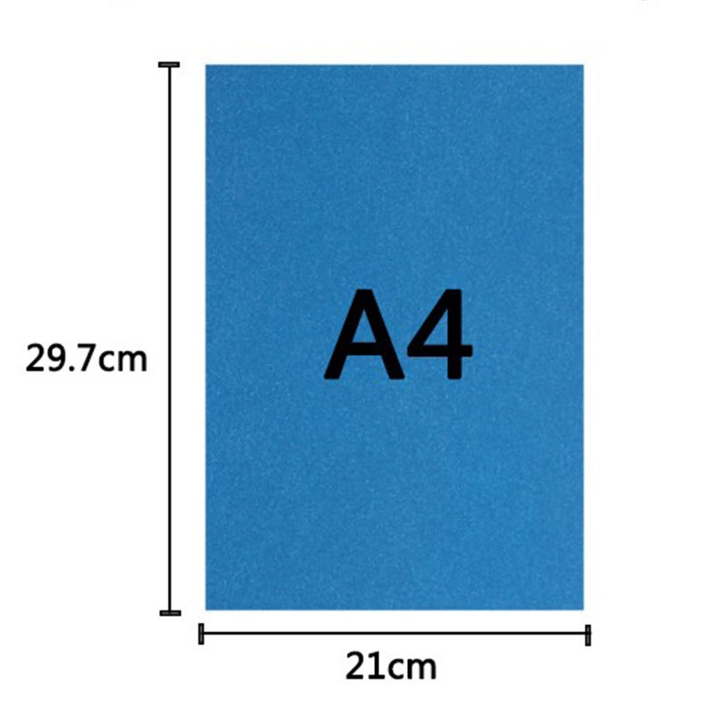A4 Flash Cardboard Bright Powder Kindergarten Handmade Diy Color Embossed Paper 250G Glitter Gold Powder Paper With Adhesive - Image 4