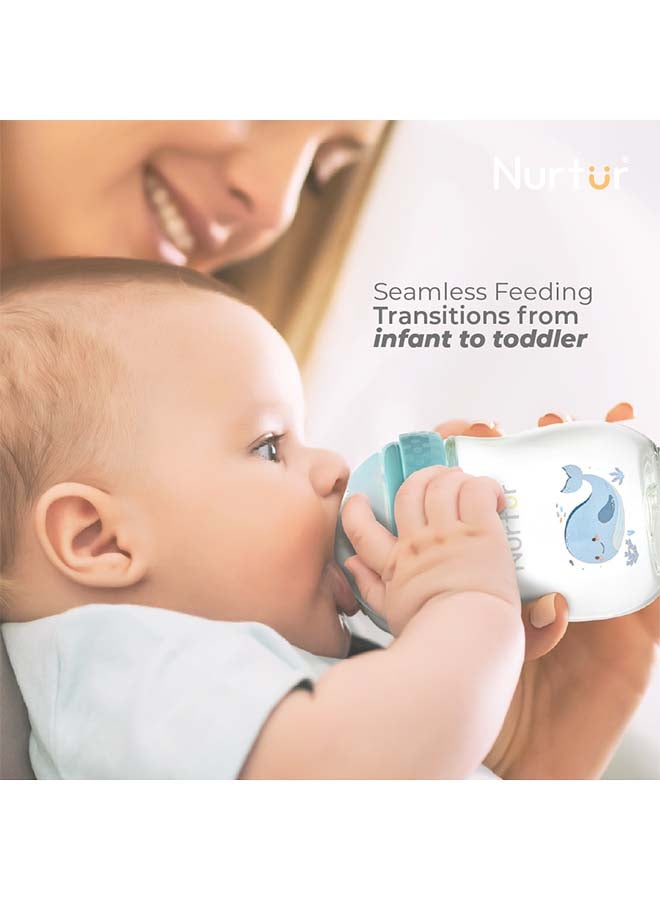 Nurtur Nurtur Cozi - Wide Neck Silicone 3 Flow Rate Teats - X Cut-Nude  - Image 5