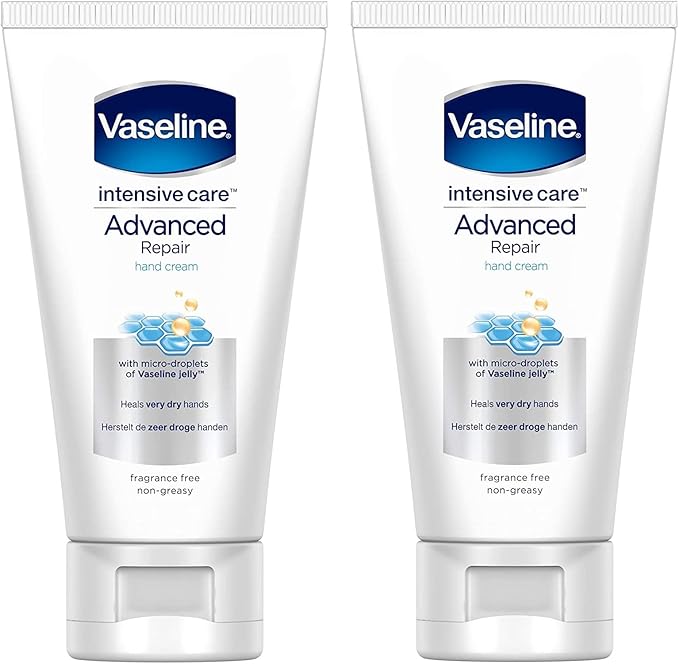 Vaseline Pack of 2 Vaseline Intensive Care Advanced Repair Hand Cream 75ml - Image 1
