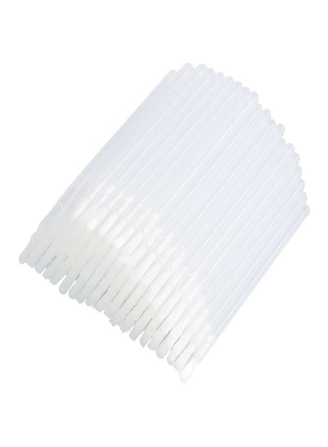 G2PLUS 100Pcs Lip Brush, Transparent Lip Gloss Wands, Nylon Lipstick Gloss Applicator, Disposable Nail Brushes for Makeup, PYO Cookie Paint, Nail Art, Painting, Detail Brush - Image 1