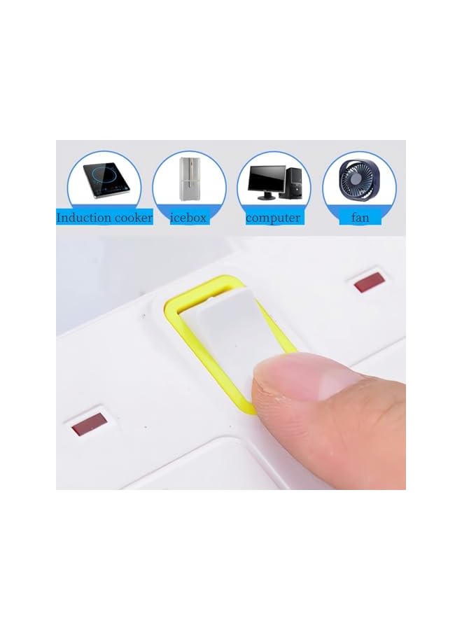 The Bros Universal Multi Plug Extension Socket Adapter with 3 USB, 3 Way Wall Charger Multi Plug Power Extension Adapter Electrical Power Extender Outlet Charging Station UK 3 Pin - Image 4