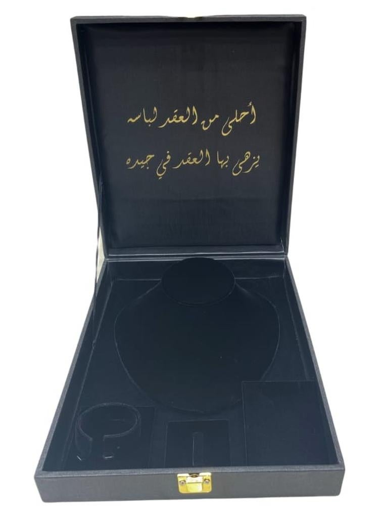 صندوق مجوهرات مخملي  (هدايا للأساور والقلائد والأقراط )