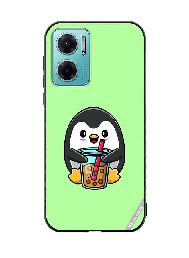 VR CREATIVE Protective Case Cover For Xiaomi Redmi Note 11E Penguine Cola Design Multicolour - Image 1