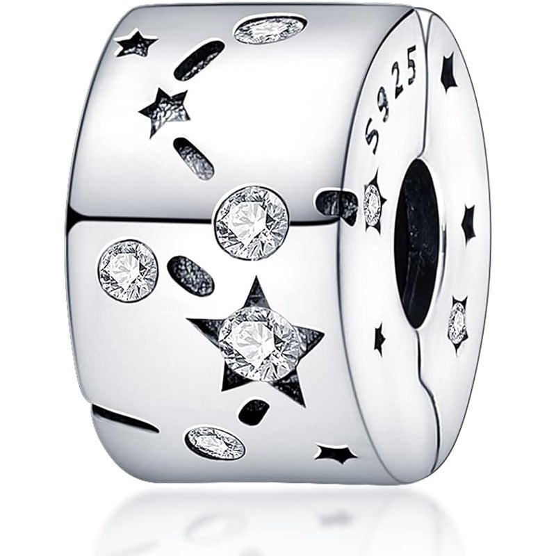 HappyStar 925 Sterling Silver Charms for Pandora Charms Bracelets and Necklaces Beads Charms Jewelry Mother's Day Gift for Women （With one Spacer Bead Charms - Image 1
