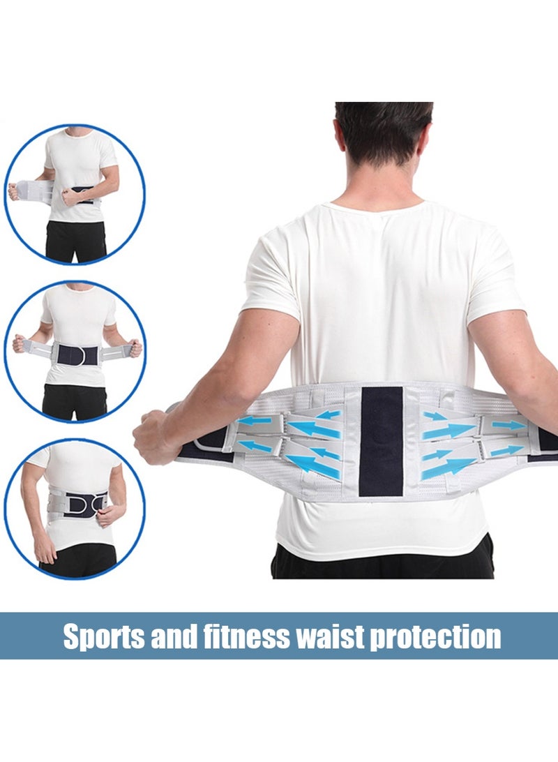 ليون هوم دعامة خصر لممارسة تمارين اللياقة البدنية للرجال والنساء للأشخاص في منتصف العمر وكبار السن، دعامة خصر للقرص القطني، دعامة خصر من الفولاذ، حزام خصر صيفي - Image 2