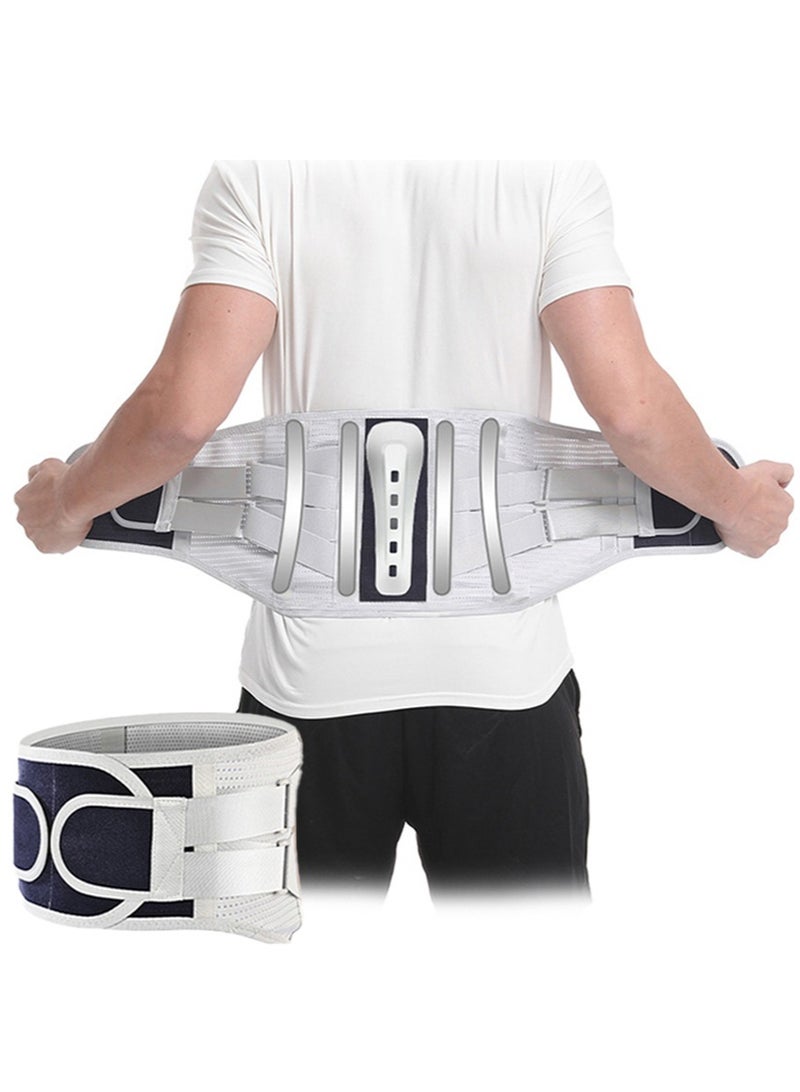 ليون هوم دعامة خصر لممارسة تمارين اللياقة البدنية للرجال والنساء للأشخاص في منتصف العمر وكبار السن، دعامة خصر للقرص القطني، دعامة خصر من الفولاذ، حزام خصر صيفي - Image 1