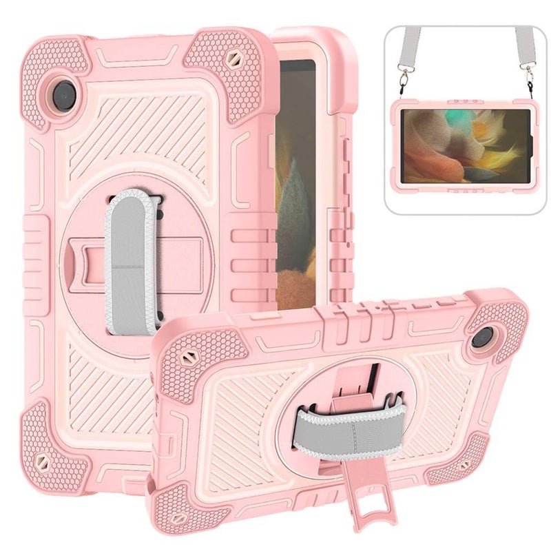 LL Purple Samsung Tab Case Compatible with Samsung Galaxy Tab A11 / Samsung Galaxy Tab A9 with Protective Cover Stand Function and Daily Tablet Carry - Image 4