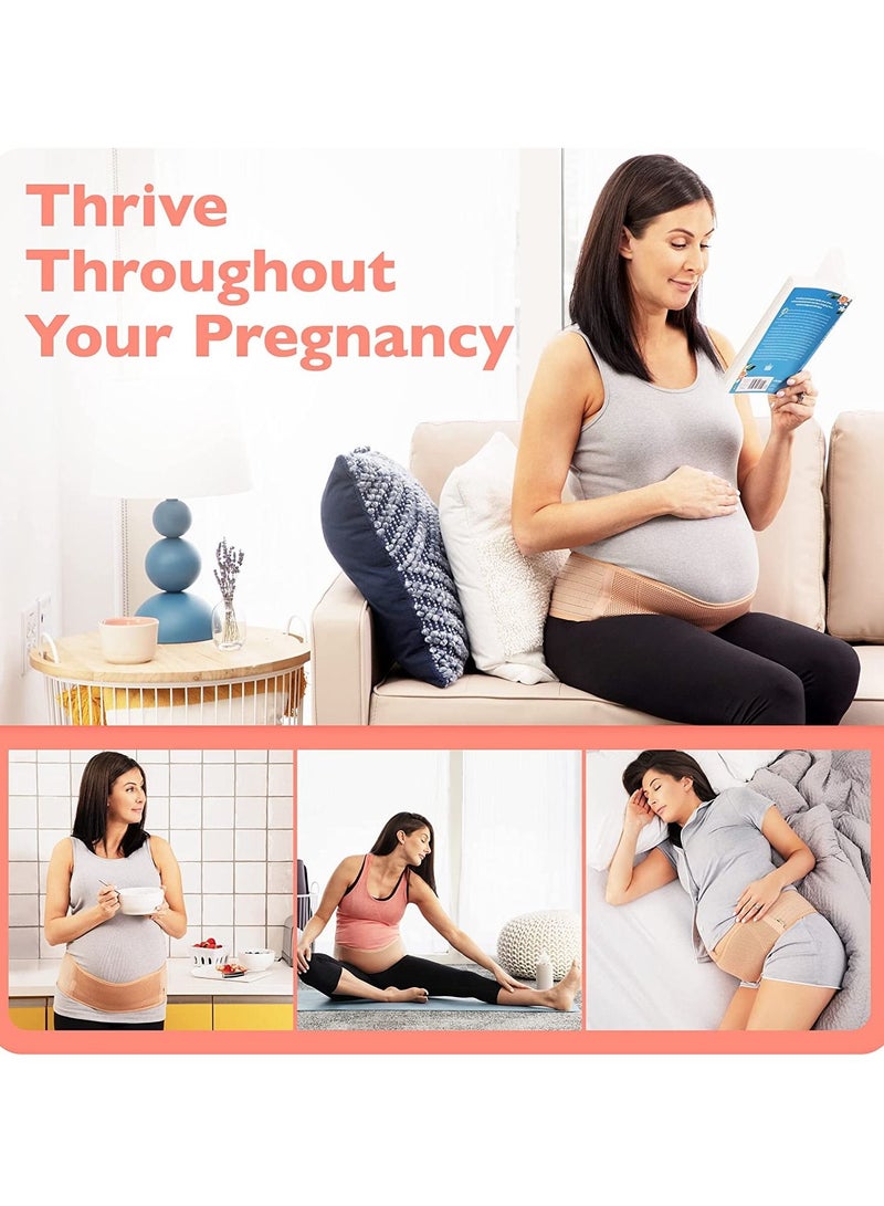 Gonice Maternity Belt, Belly Band for Pregnant Women! To Support Abdomen/Waist/Back - For Different Stages Breathable & Adjustable - Image 2