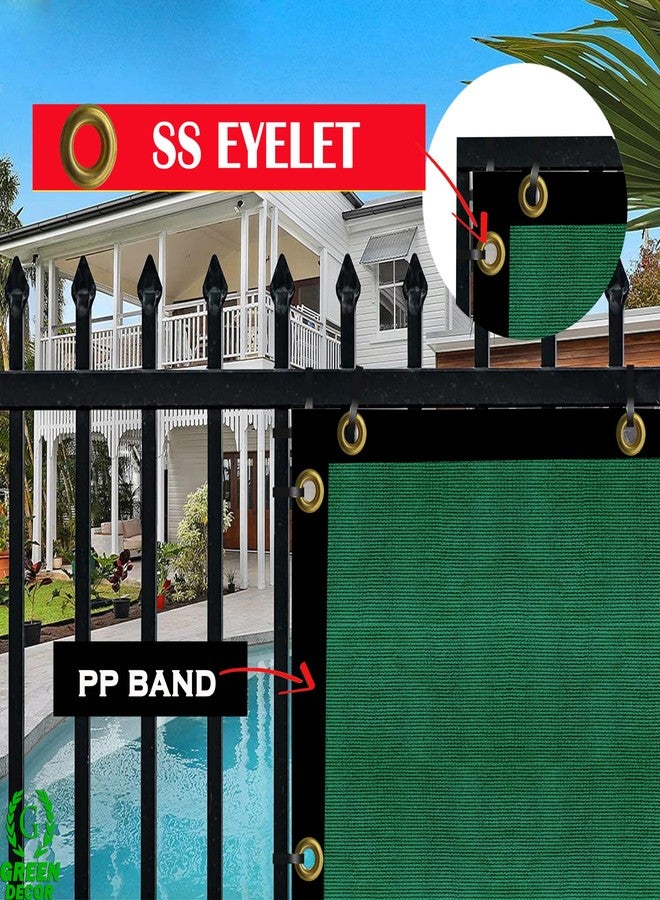 GREEN DECOR HDPE Fabric with PP Band Baby Kids Safety Net Protector for Balcony & Staircase Railing Guard,Balcony Stairway Net Baby Safety Products for Indoor&Outdoor(Green Black Color, 0.90X5 MTR) - Image 3