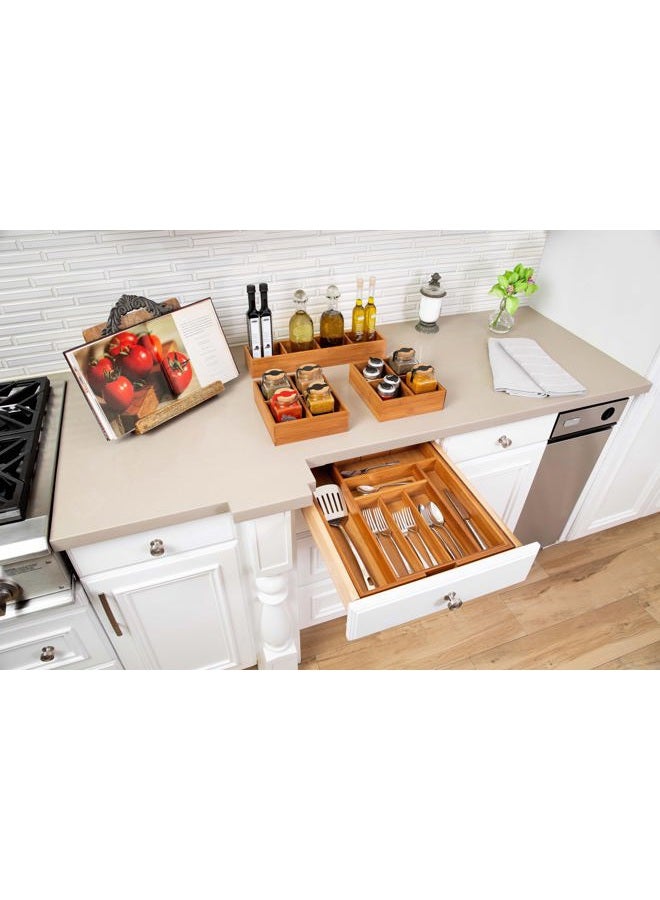 Seville Classics Bamboo Expandable Drawer Organizer - Image 3
