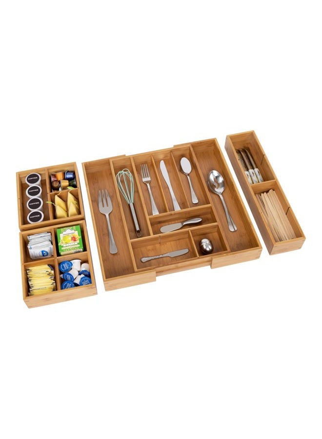 Seville Classics Bamboo Expandable Drawer Organizer - Image 1