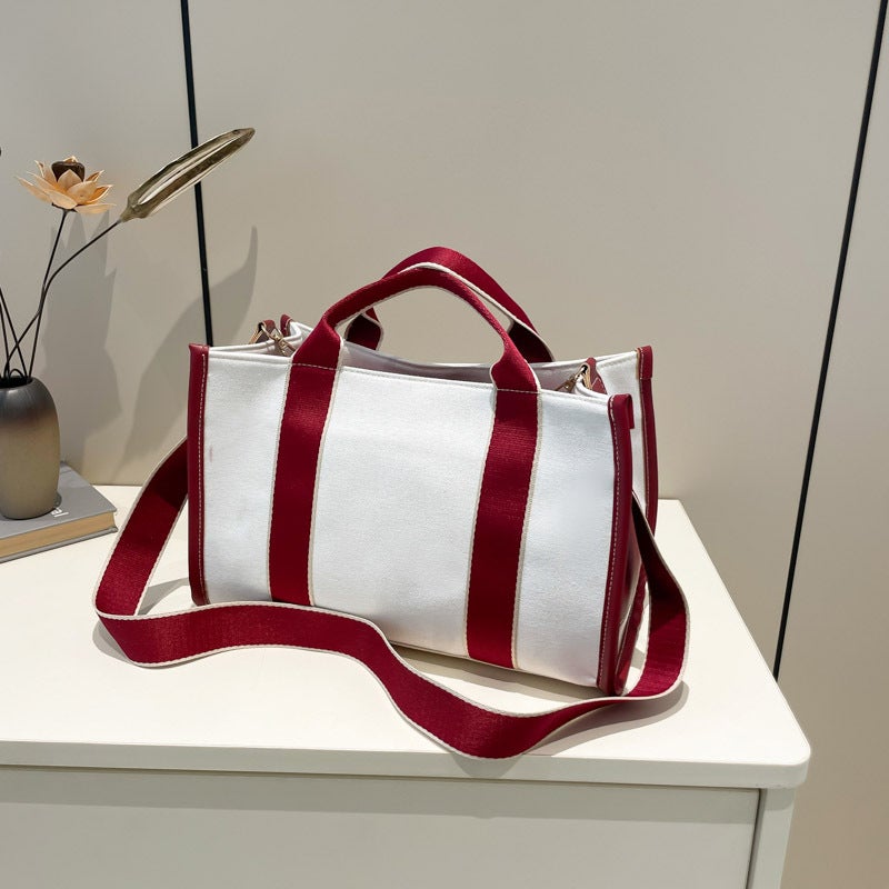 Fashion Canvas Shoulder Tote Bag for Women, Large Capacity - Image 2