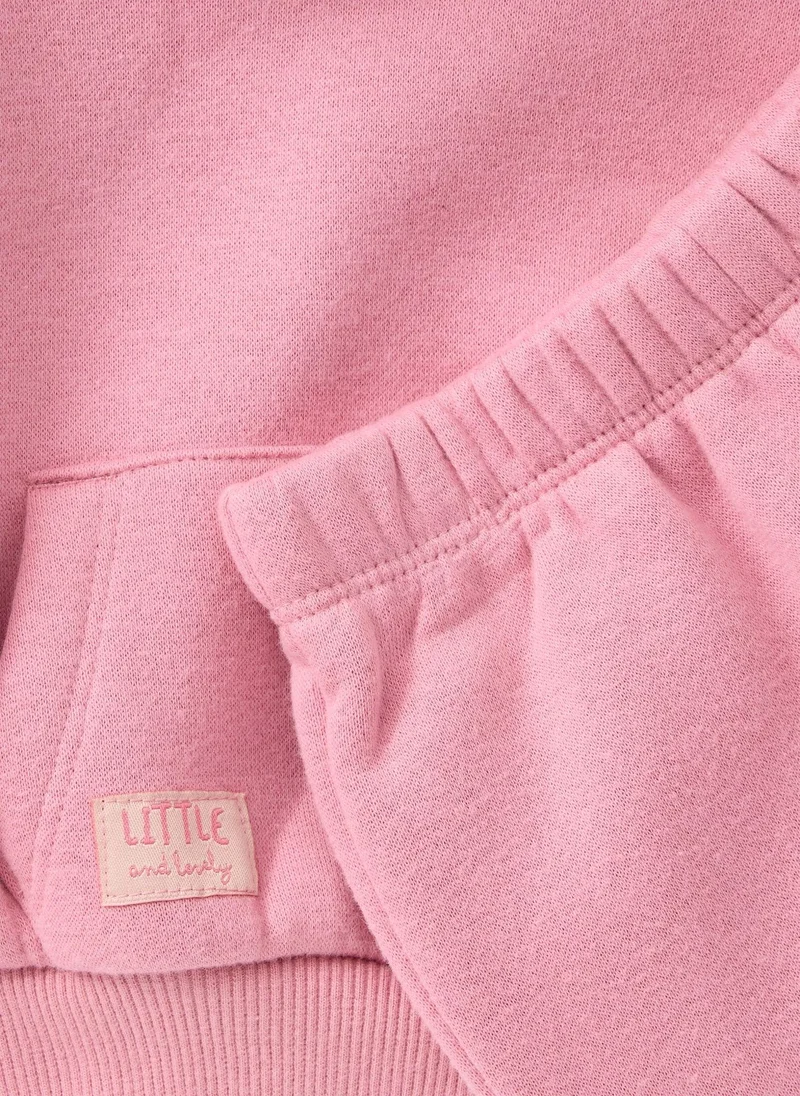 Matalan Baby Pink Hoodie & Jogging Bottom Set