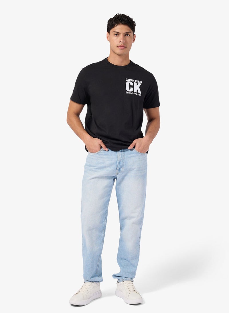 CALVIN KLEIN Graphic Crew Neck T-Shirt - Image 4