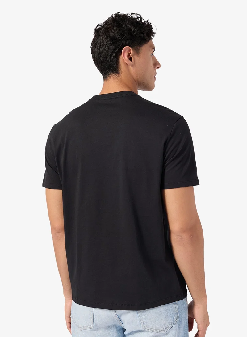 Calvin Klein Black Graphic Crew Neck T-Shirt for Men | Best Price UAE