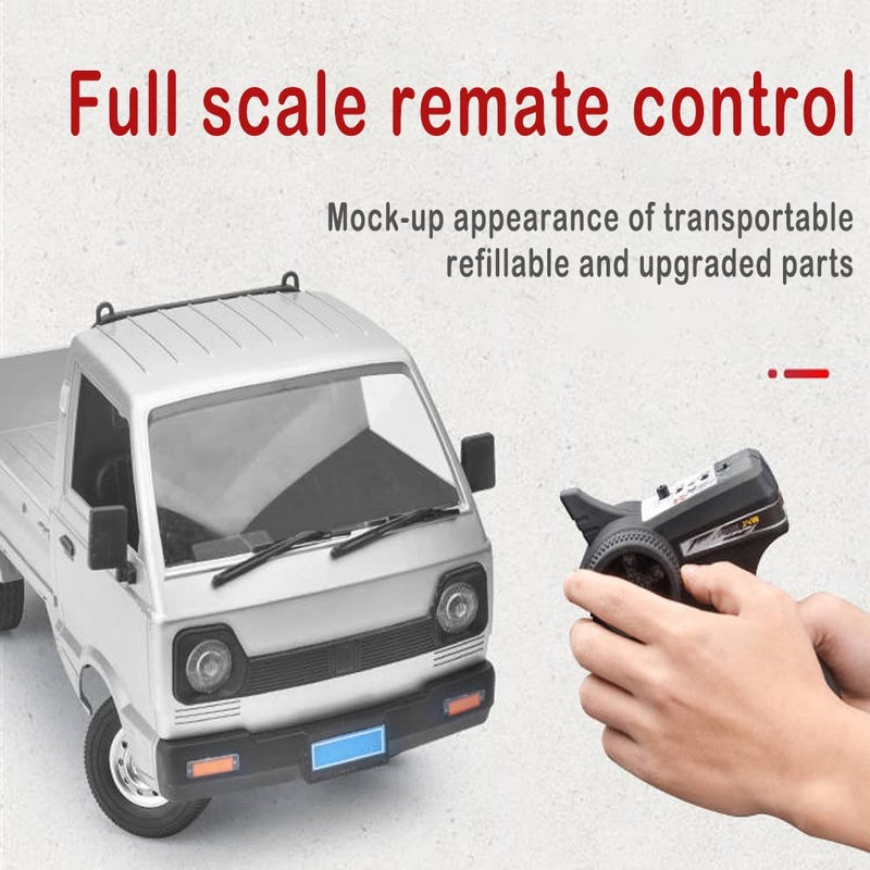 YIKESHU RC Car 110 Remote Control Car with LED Headlights 24Ghz RC Rock Crawler Trucks Rear Drive Off Road Pickup Truck for Adults Birthday Gifts All Terrain Crawler Suitable for Indoor Outdoor - Image 3