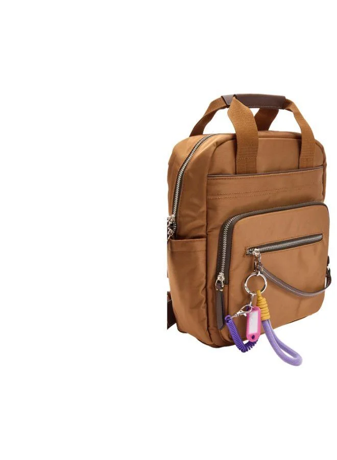 PARFOIS Nylon Backpack With Pendant