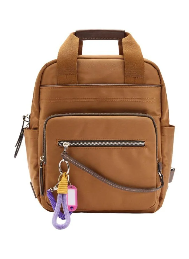 Parfois Nylon Backpack With Pendant