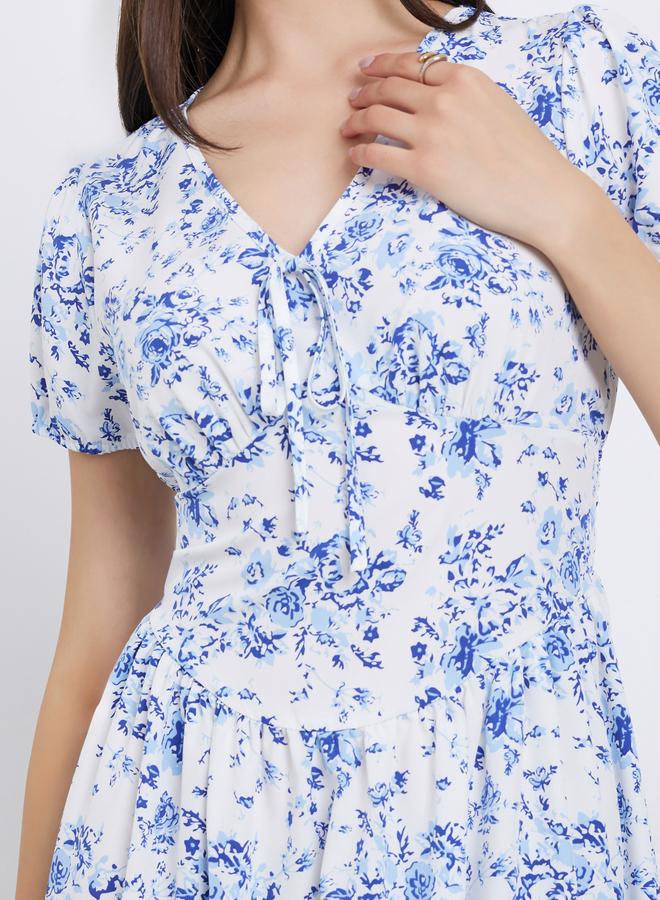 تايك تو فستان طويل بطبعة زهور - Image 5