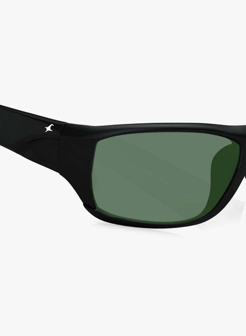 fastrack UV Protection Sunglasses Black Frame Green Mirror Lens 66mm  - P223GR3PV - Image 5