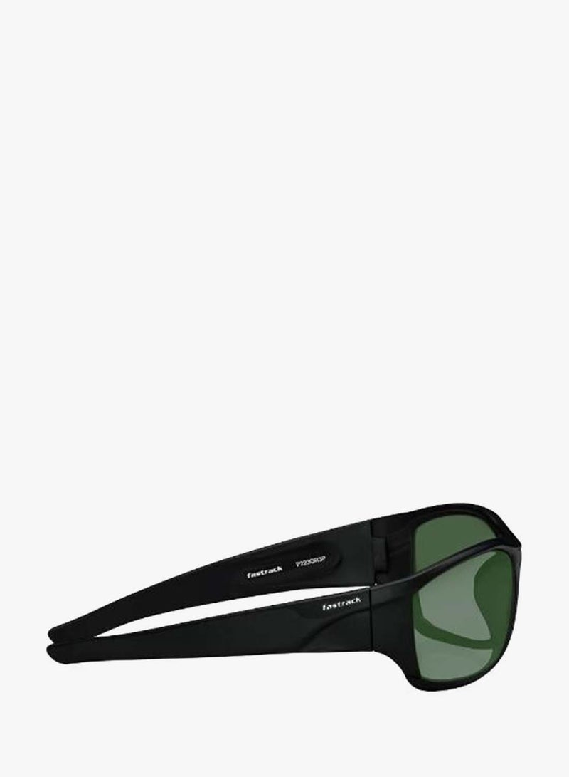 fastrack UV Protection Sunglasses Black Frame Green Mirror Lens 66mm  - P223GR3PV - Image 3