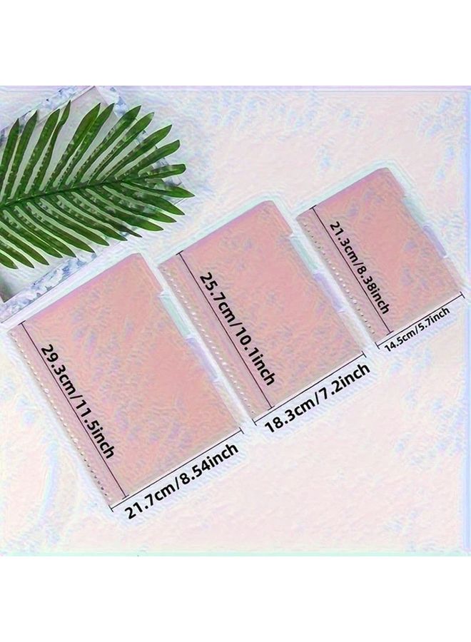 A5 8pcs Pastel Colored Binder Index Dividers With Labelled Tabs Durable Polypropylene Binder Organizers For Office School Scrapbooking Journaling Compatible With Ring Binders 20 26 30 Hole Sizes Available Ideal For Document Organization And Labeling - Image 2